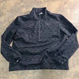 Cinch Quarter Zip Pullover Womens Large Black Geometric Aztec MAK7902002